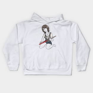 Guitar Girl Kids Hoodie